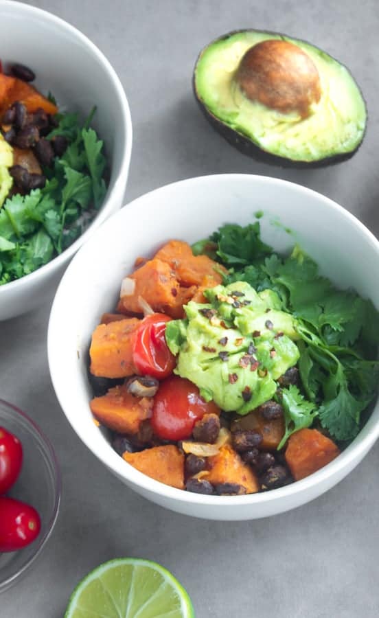 sweet potato buddha bowl