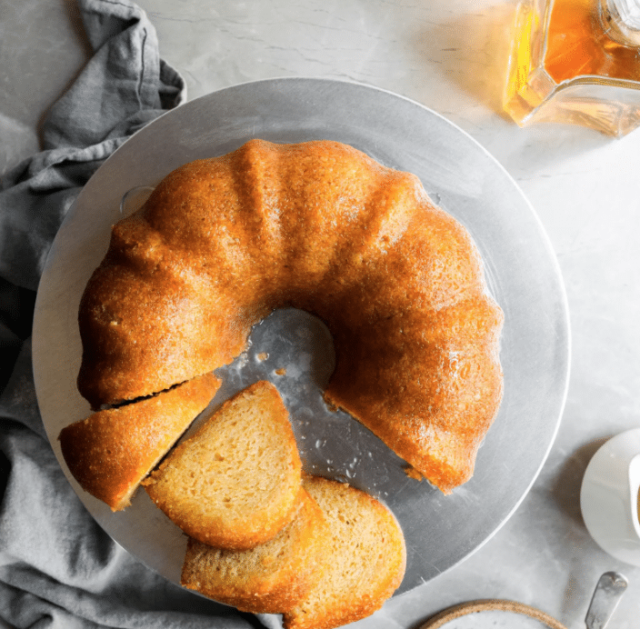 vegan rum cake by Browyn of Crumbs & Caramel